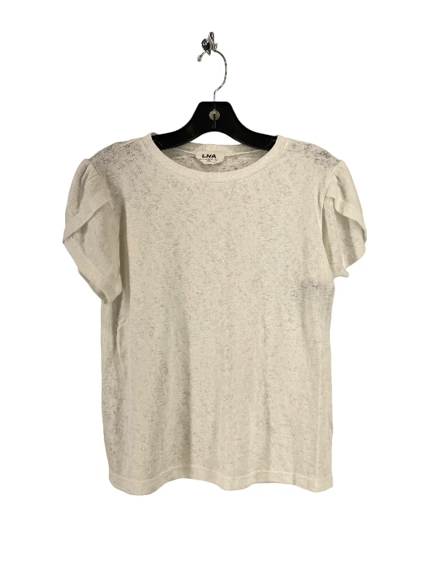 Top Short Sleeve Basic By Clothes Mentor In White, Size: S