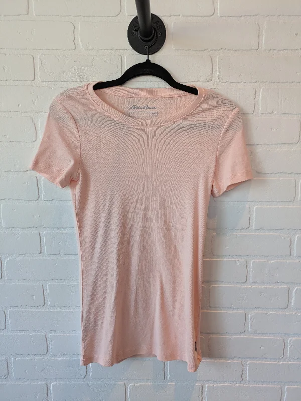 Top Short Sleeve Basic By Eddie Bauer In Orange, Size: S