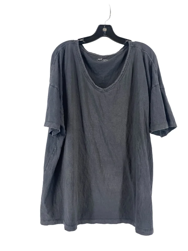 Top Short Sleeve By Aerie In Grey, Size: Xxl