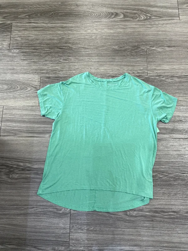 Top Short Sleeve By American Eagle In Green, Size: L