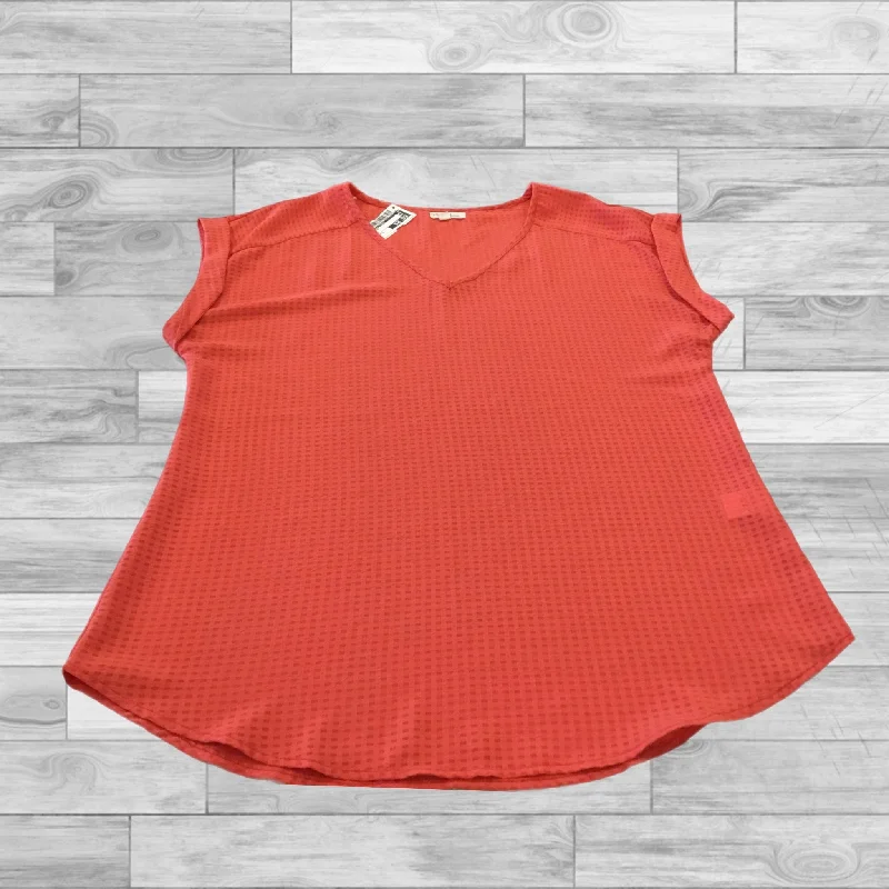 Top Short Sleeve By Antilia Femme In Red, Size: S