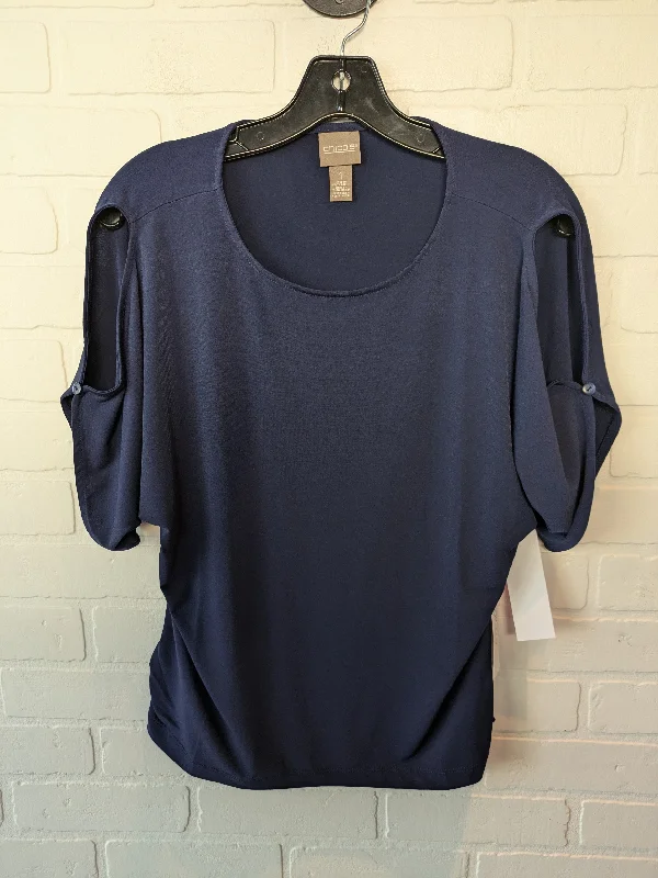 Top Short Sleeve By Chicos In Blue, Size: M