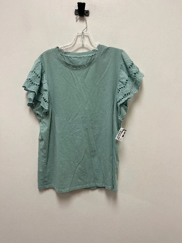 Top Short Sleeve By Clothes Mentor In Green, Size: Xl