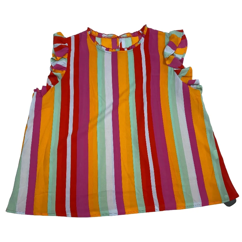 Top Short Sleeve By Clothes Mentor In Multi-colored, Size: 3x