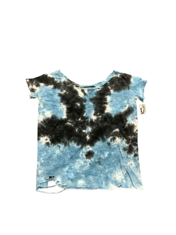 Top Short Sleeve By Cmb In Tie Dye Print, Size: L