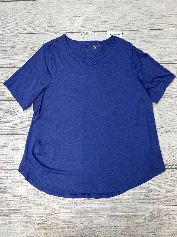 Top Short Sleeve By Lane Bryant In Purple, Size: Xxl