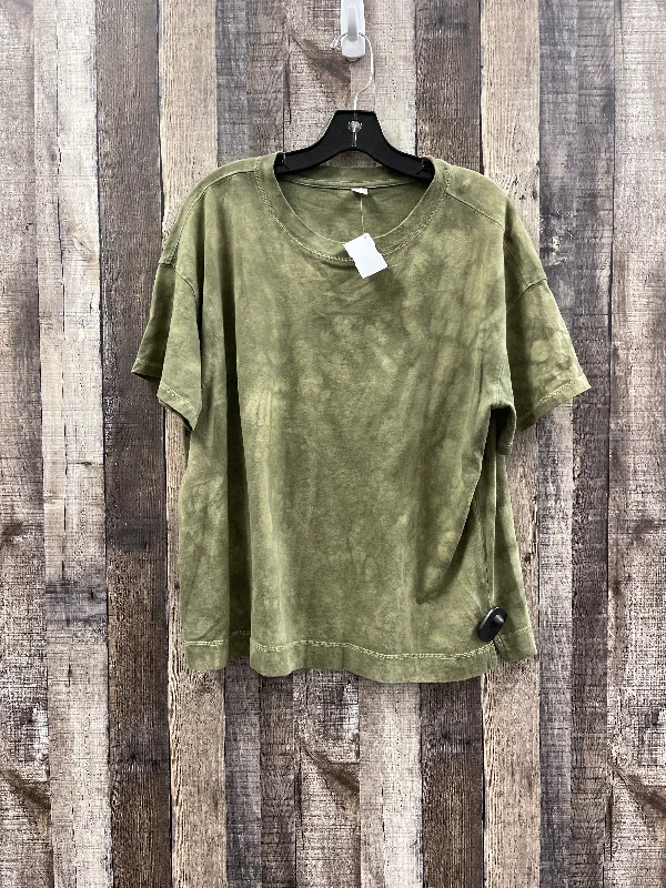 Top Short Sleeve By Old Navy In Green, Size: L