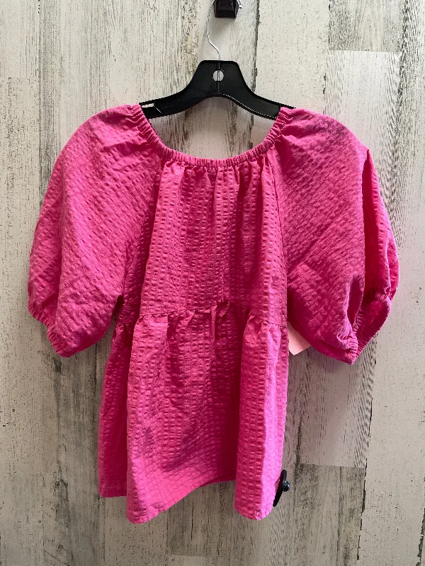 Top Short Sleeve By Old Navy In Pink, Size: S