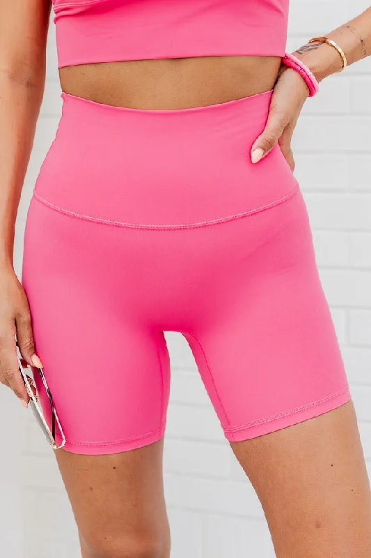 Work In Progress Pink Biker Short