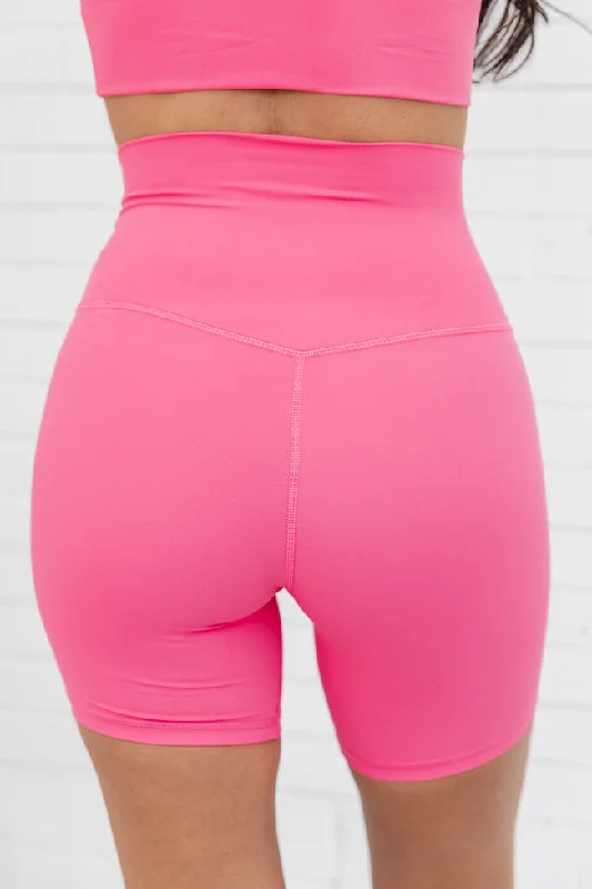 Work In Progress Pink Biker Short