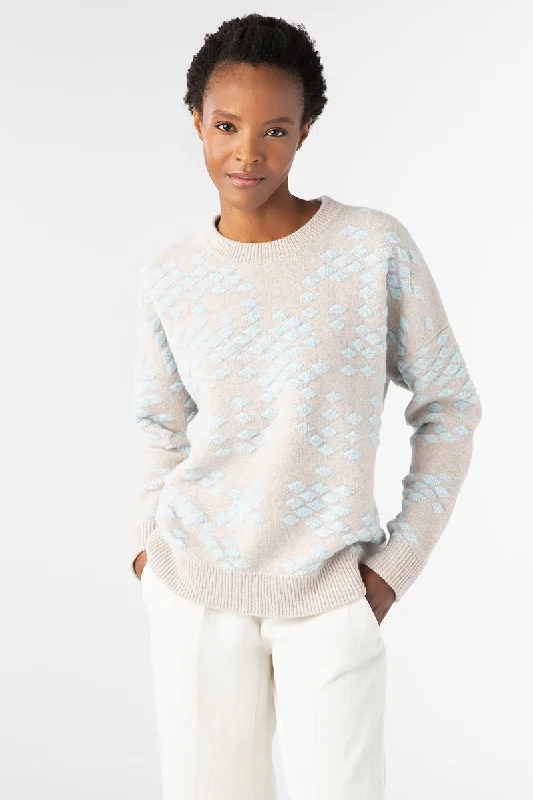 Kinross Cashmere Loop Stitch Crew