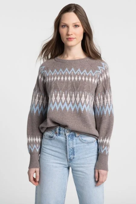 Kinross Cashmere Slouchy Alpine Crew