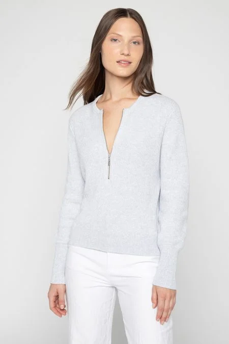 Kinross Cashmere Zip Henley