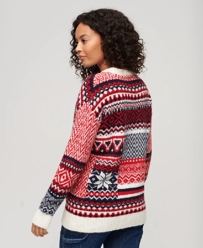 Mix Pattern Knit Jumper | Multi Knit