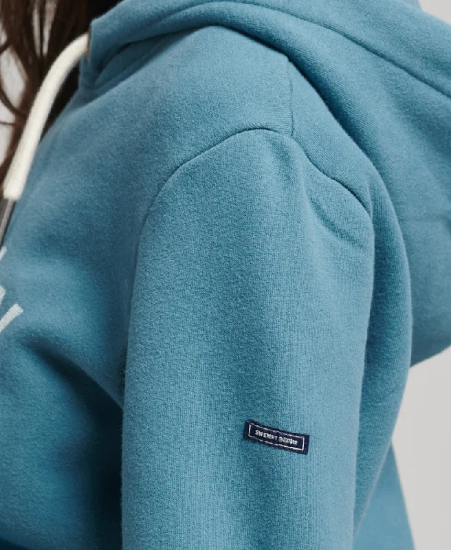 Core Logo Hoodie | Pottery Blue