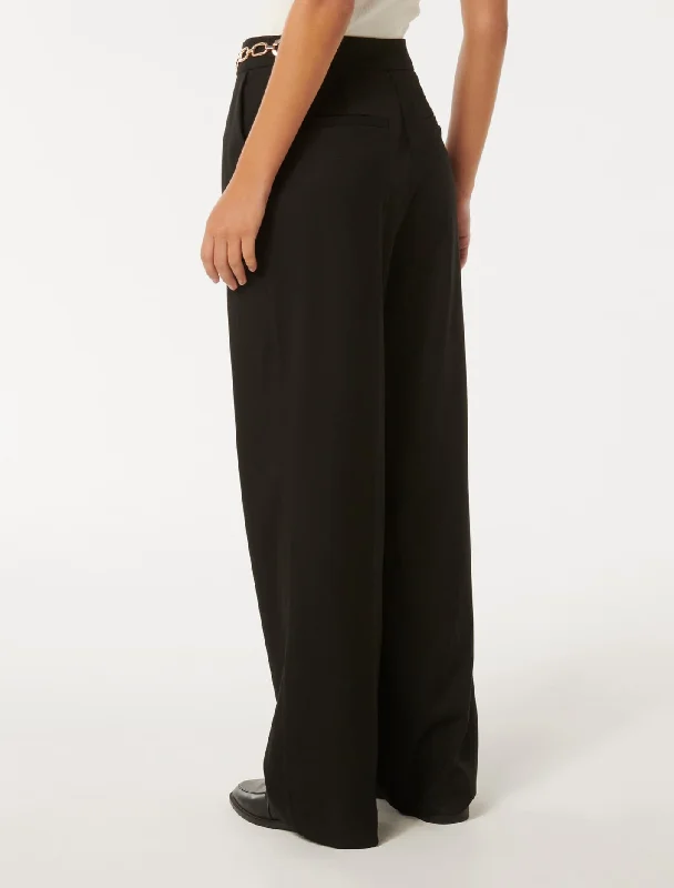 Remi Trim Detail Straight Pants