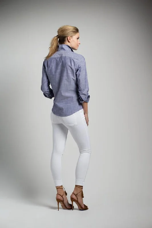 Sarah Alexandra Signature Shirt: Denim does the Country Club