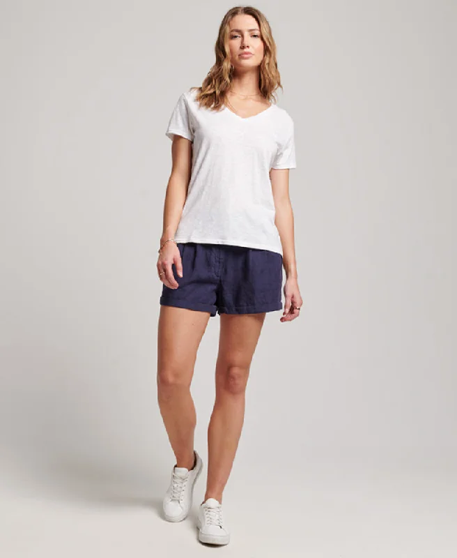 Studios Overdyed Linen Shorts | Richest Navy