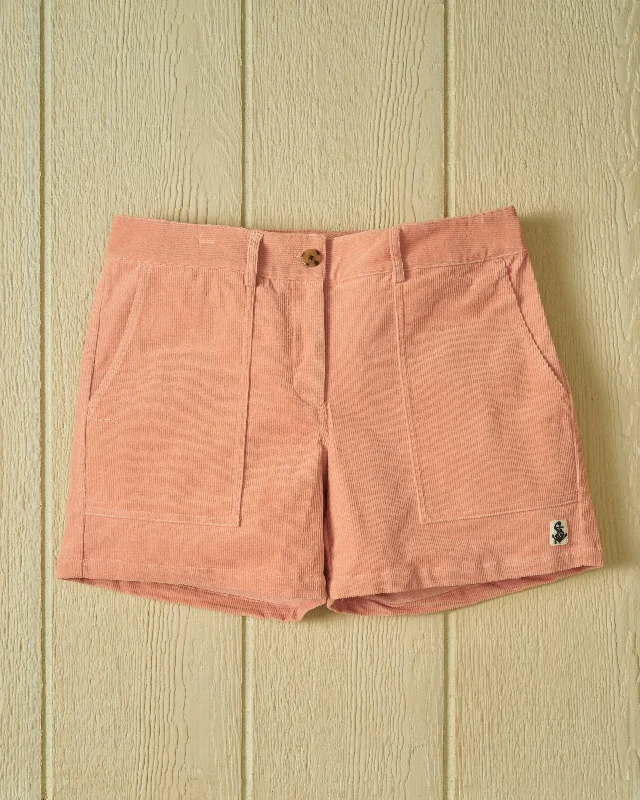 Women's Malibu Corduroy Short in Salmon